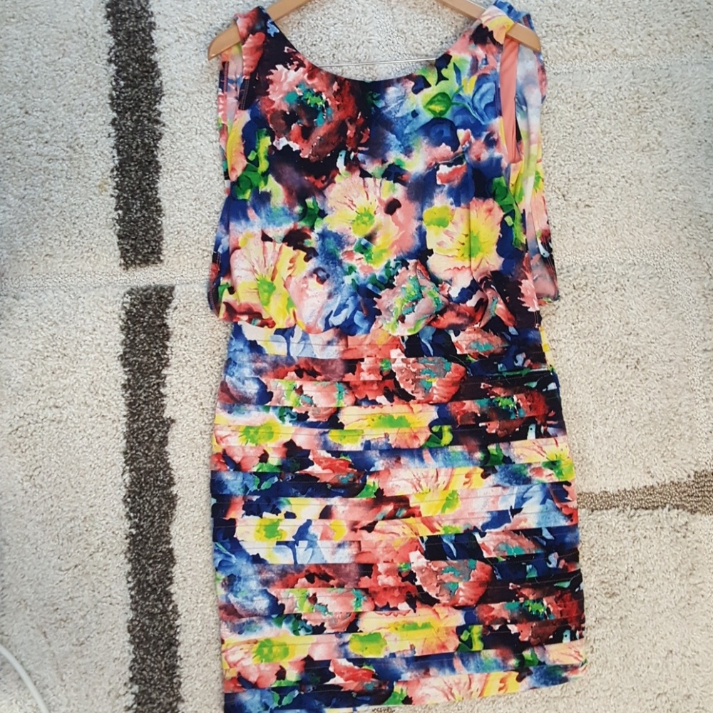 Dressbarn Collection MultiColor Floral Dress